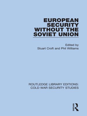 cover image of European Security without the Soviet Union